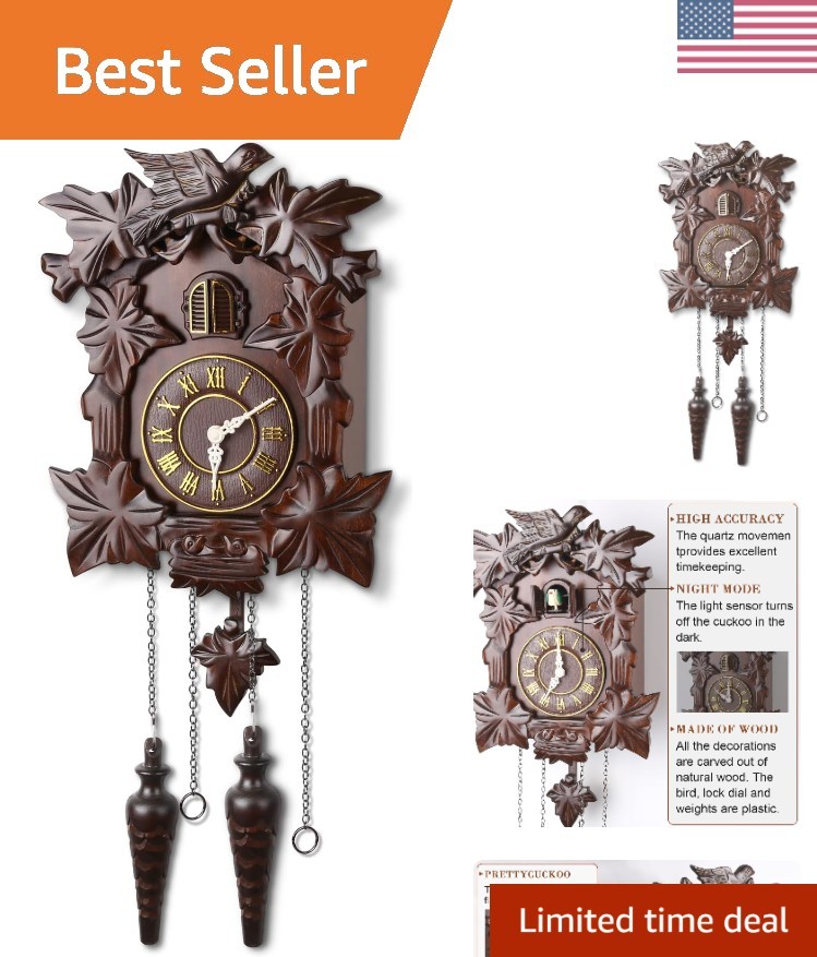 Handcrafted Wood Cuckoo Clock MX313