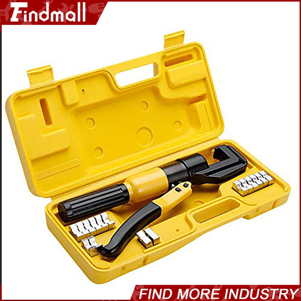 Findmall 6 Ton Hydraulic Crimper Crimping Tool Wire Battery Cable Lug Terminal