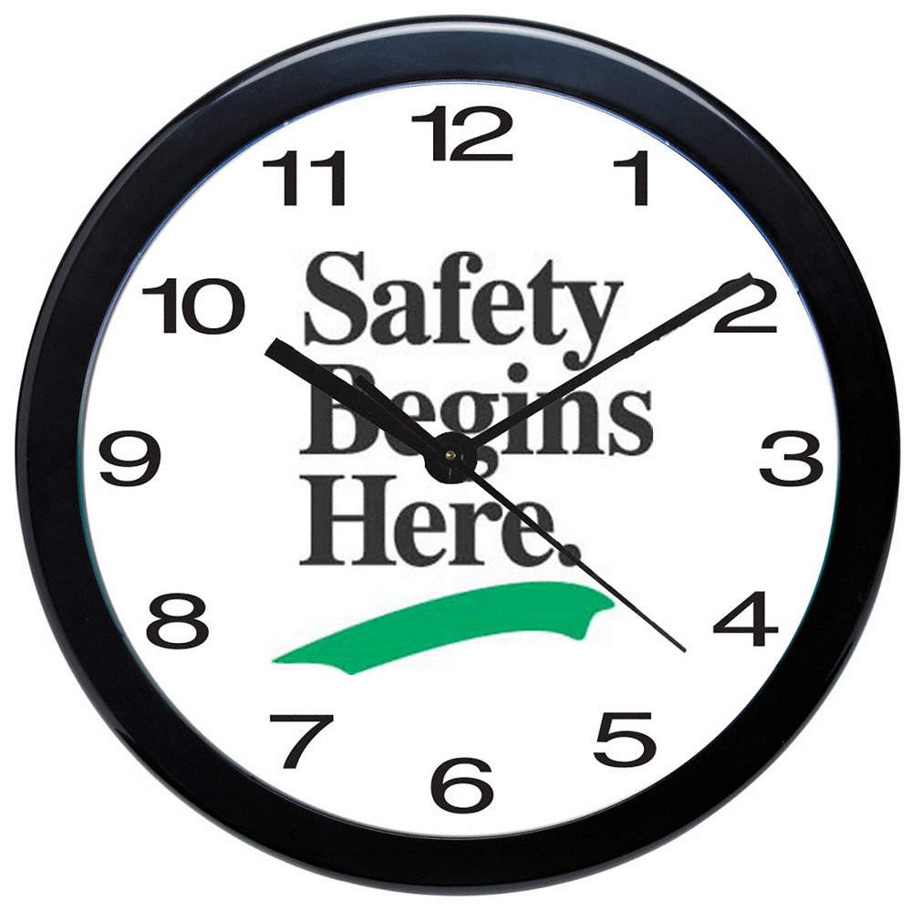 GRAINGER APPROVED 9724 Analog Clock,Polystyrene,12" Diameter 785R51