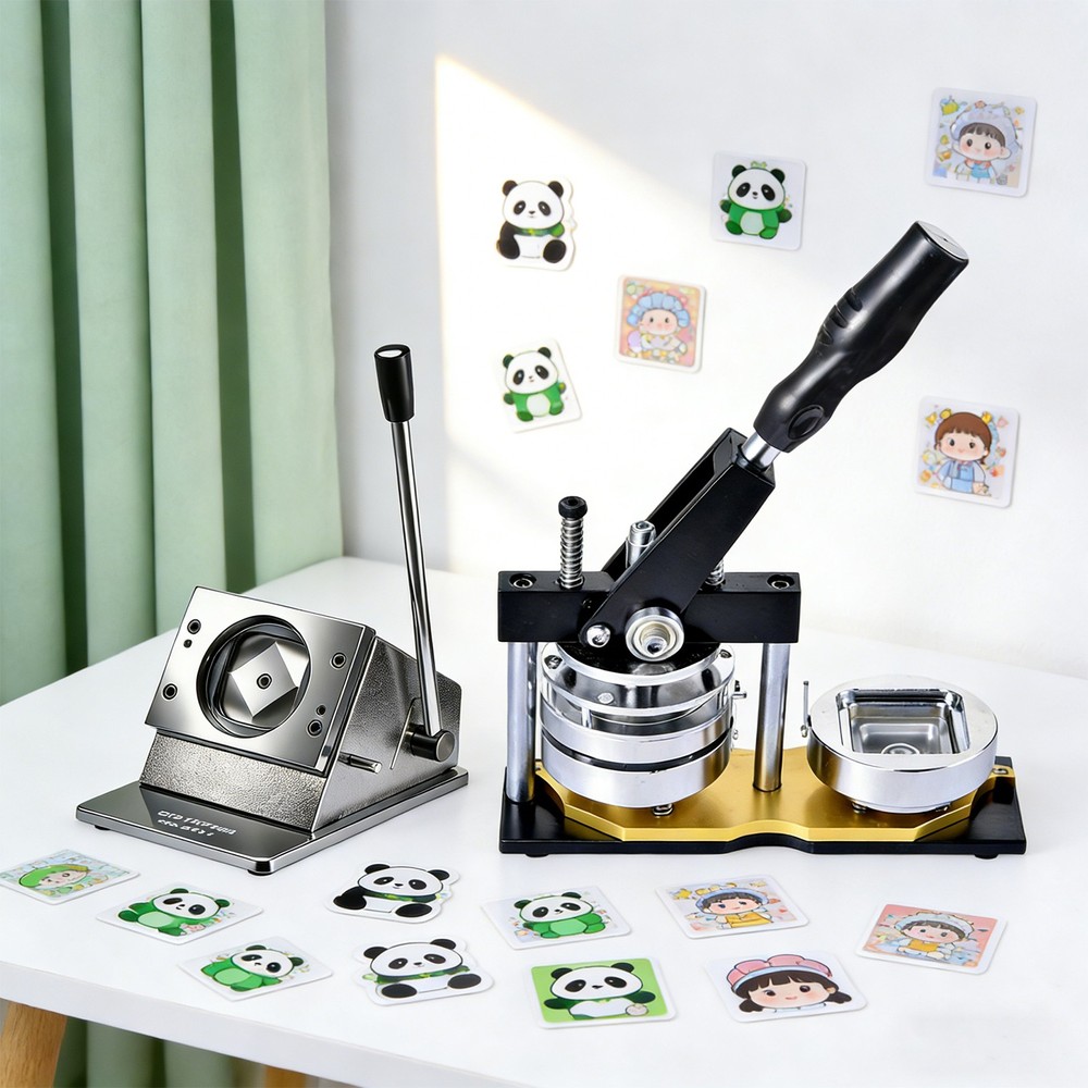 2x2" Square Fridge Magnet Maker Machine Photo Magnet Making KIT Button Maker