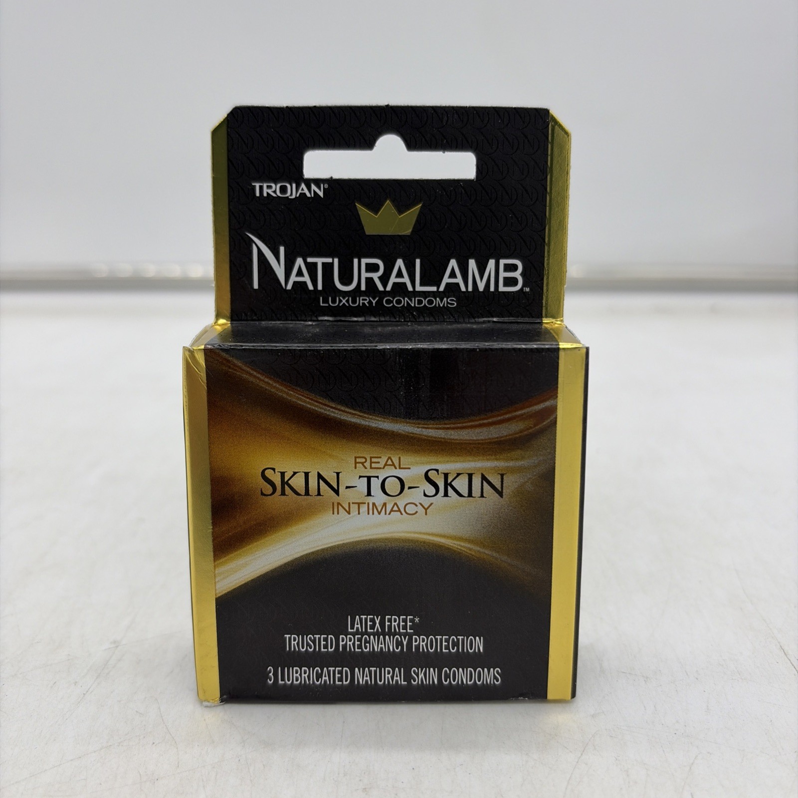 TROJAN NATURALAMB LUXURY CONDOMS SKIN-TO-SKIN INTIMACY 3ct EXP 2029 NIB MR 854