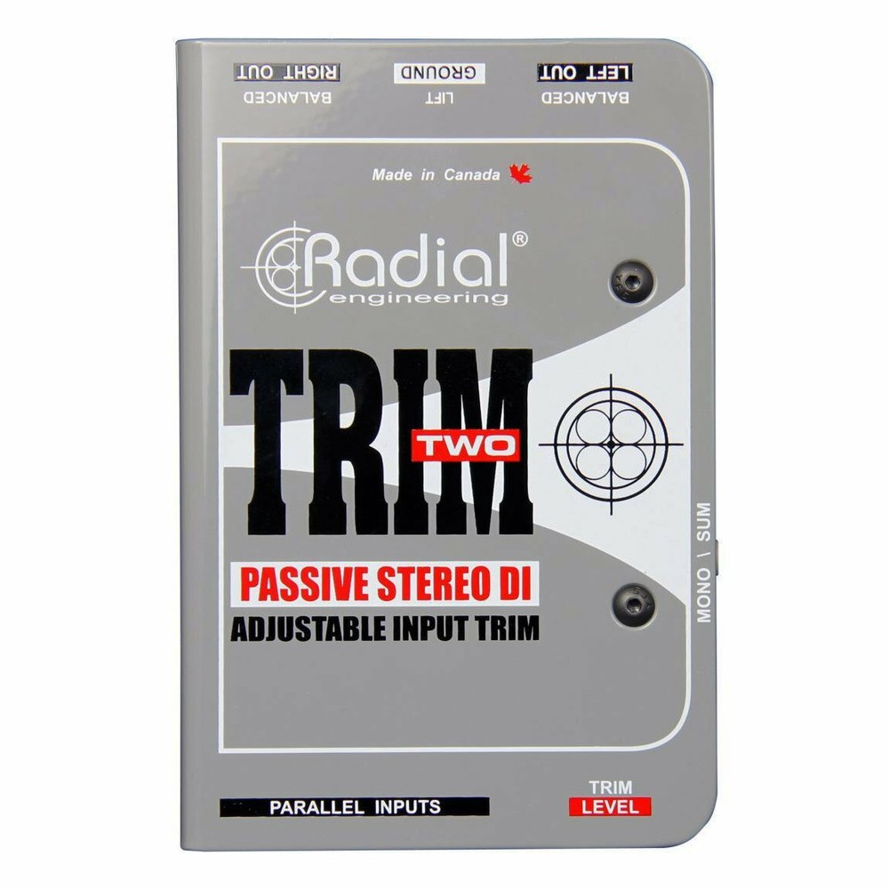 Radial Engineering Trim-Two Passive Stereo Direct Box with Level Control