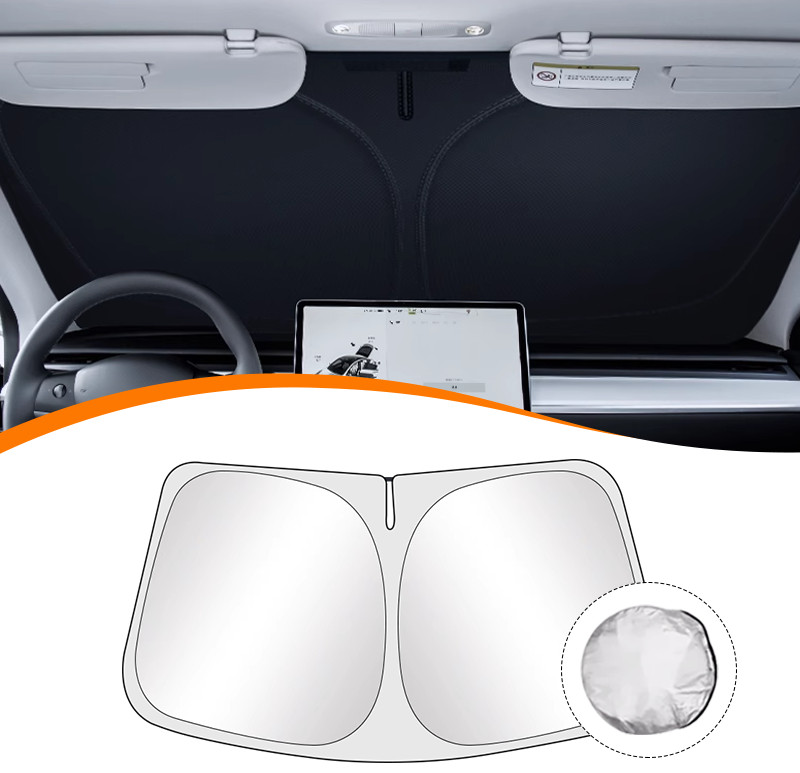 For Cadillac XTS 13-20 Custom Made Folding Heat Shield Windshield Visor sunShade