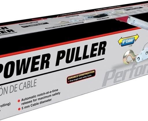 Performance Tool 50-100 Dual Gear Power Cable Puller - 2 Ton Capacity Winch