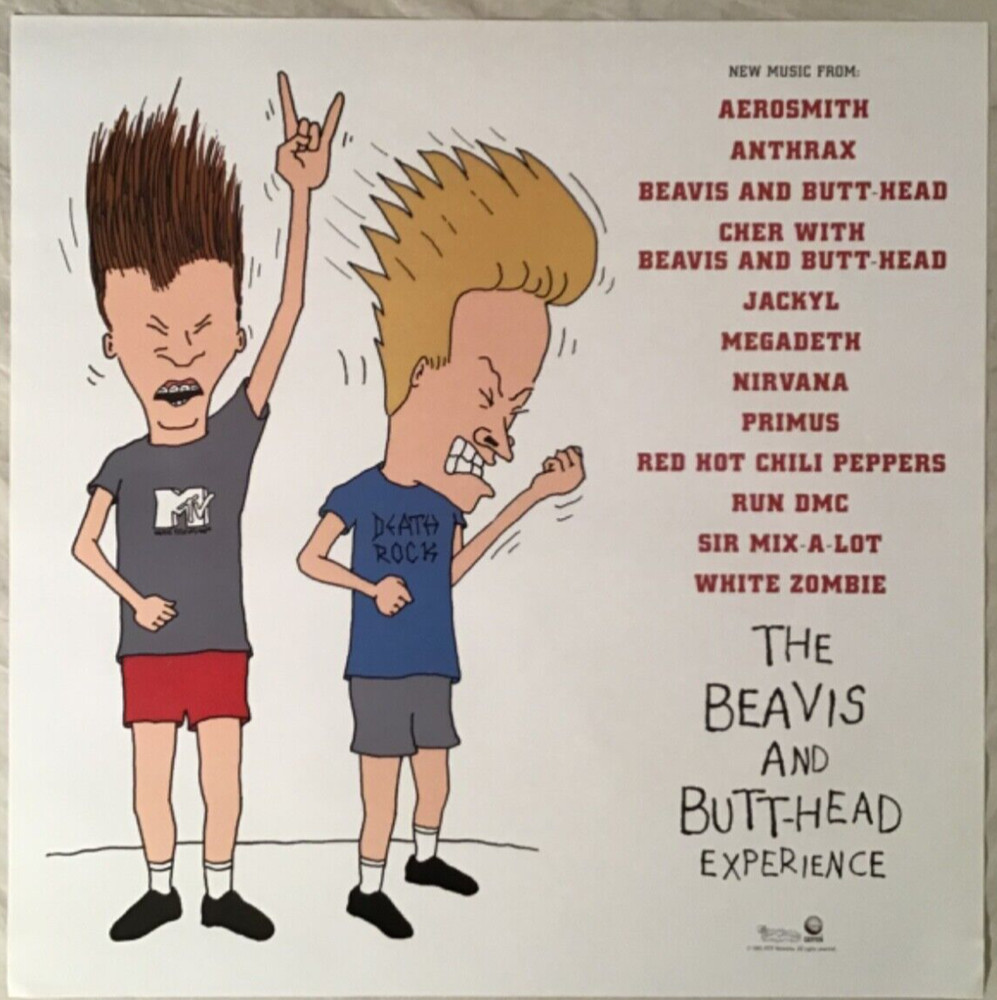 The Beavis And Butthead Experience 1993 Promo Poster New Condition
