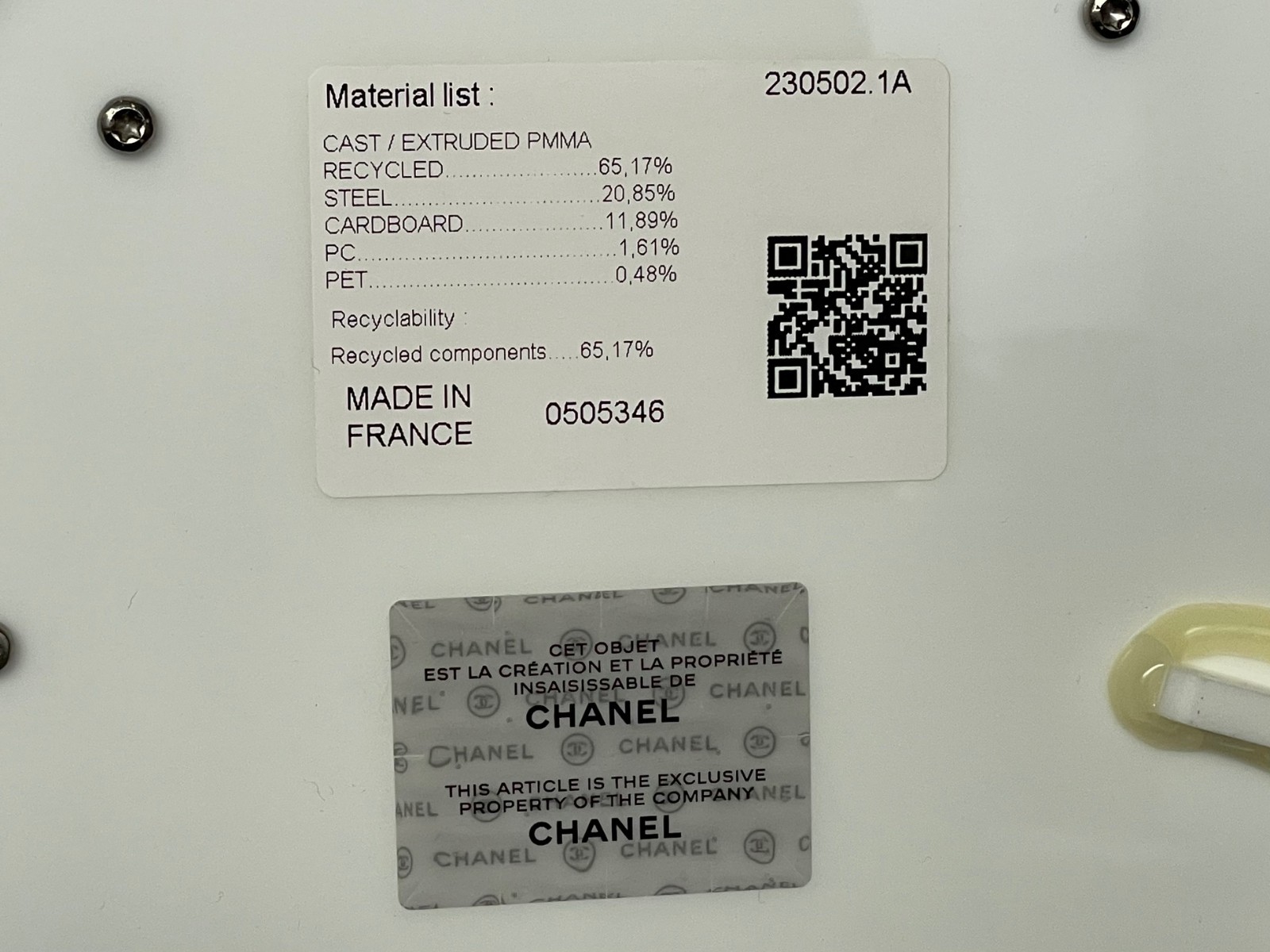 CHANCE CHANEL Eau Tendre Fraiche De Parfum Vive STORE DISPLAY 19" x 17.5" x 11"