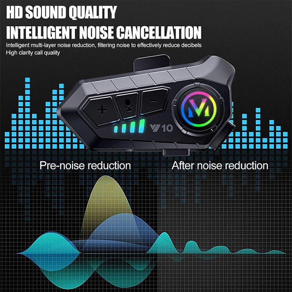 Motorcycle Helmet Headset Speaker Wireless Headphone Support bluetooth 5.3