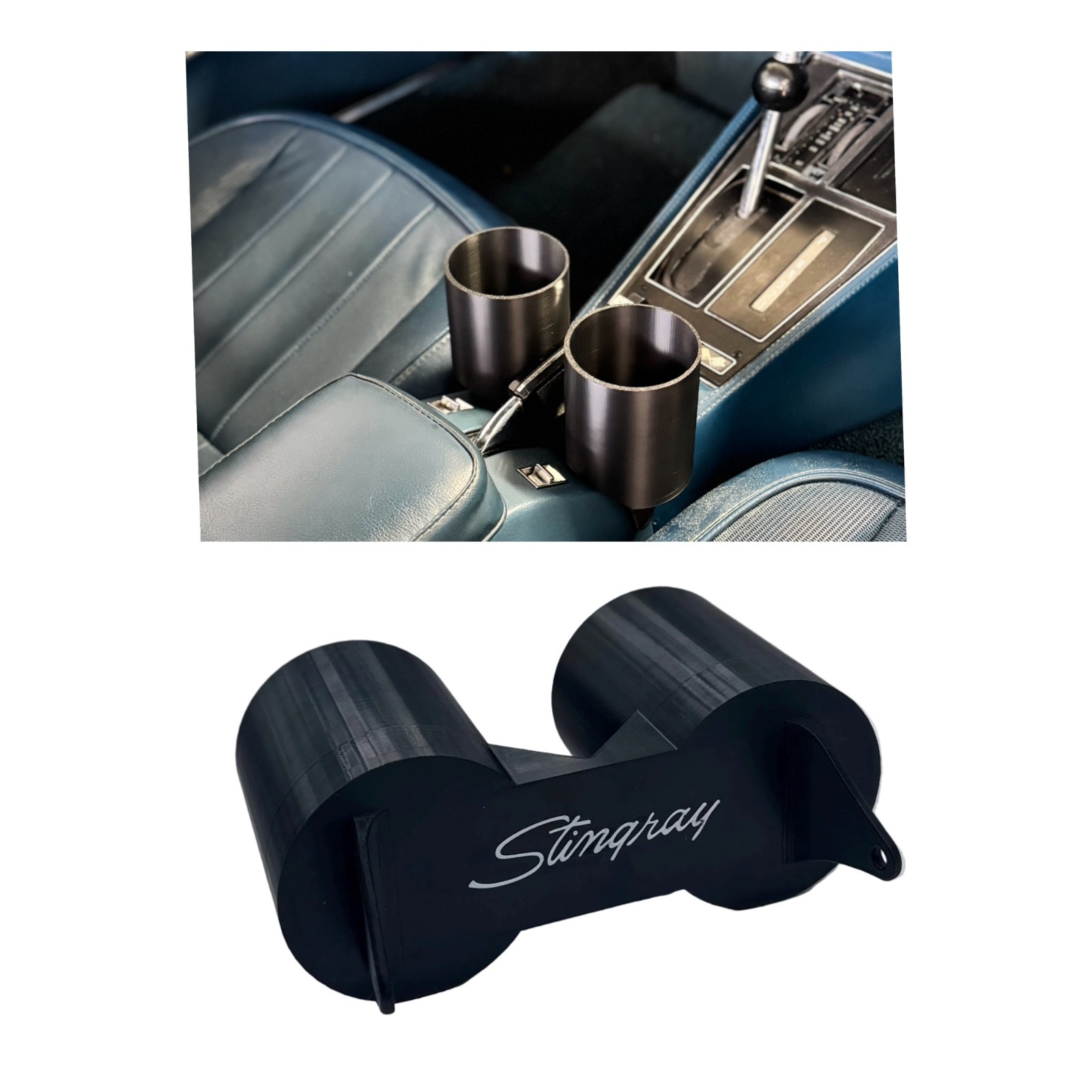 C3 Corvette Cup Holder Chevrolet Chevy under E brake 1968 - 1982 -  fits Stanley