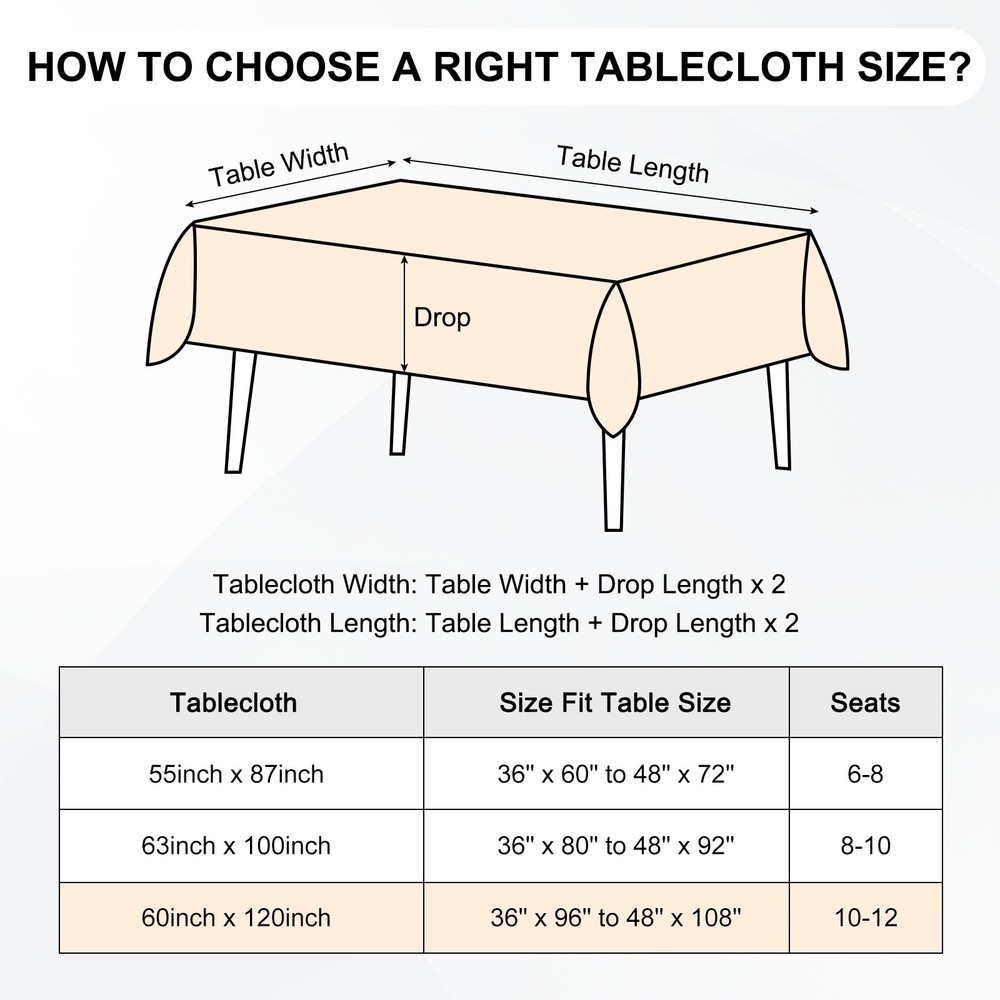 140x220cm Rectangle Tablecloth, Thickened Polyester Table Cloth Black