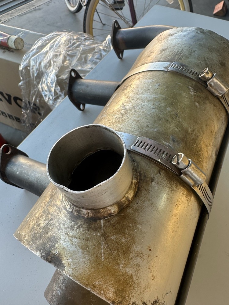 Continental O-300 modified muffler