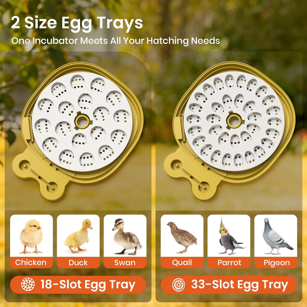 Egg Incubators for Hatching Eggs with Automatic Egg Turning & Humidity Control -