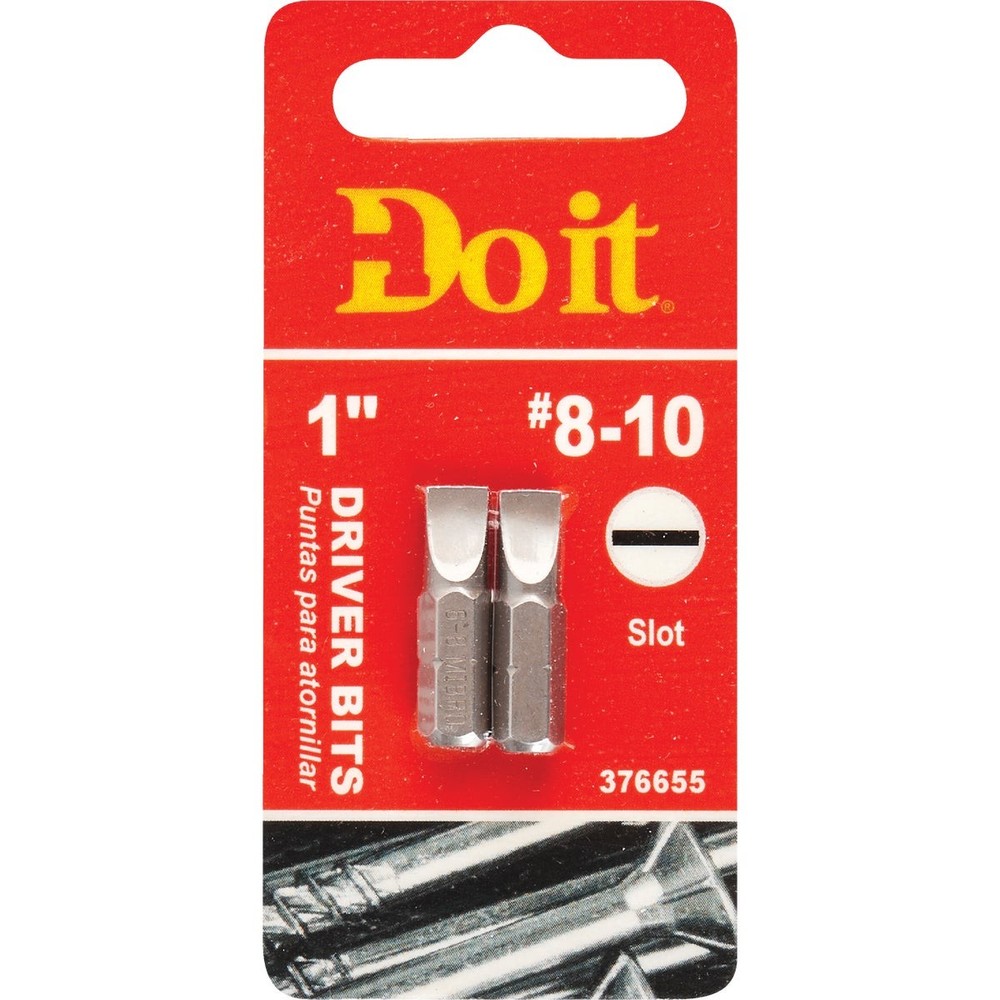 Do it #8-10 Slotted 1 In. Insert Screwdriver Bit (2-Pack) 306352DB SIM Supply,