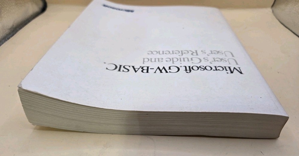 1987 Microsoft GW-Basic User's Guide And User's Reference Softcover