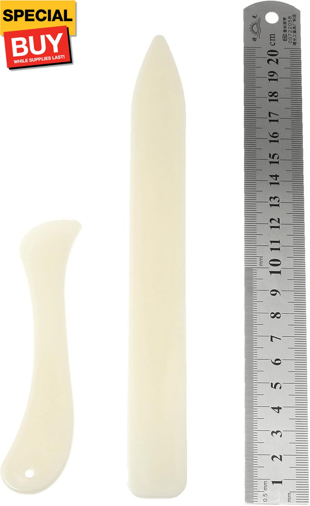 2pcs Bone Folder, Scoring Tool Irregular Bone Paper Folder Lightweight Paper Cre