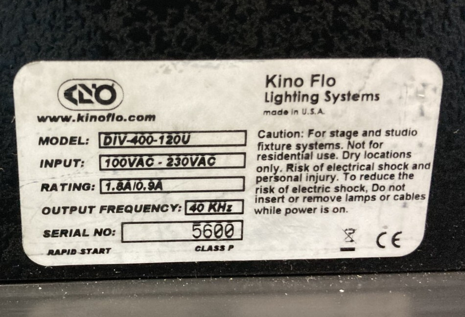 Kino Flo Diva Lite 400 DIV-400-120U Lighting Systems Complete Light Kit