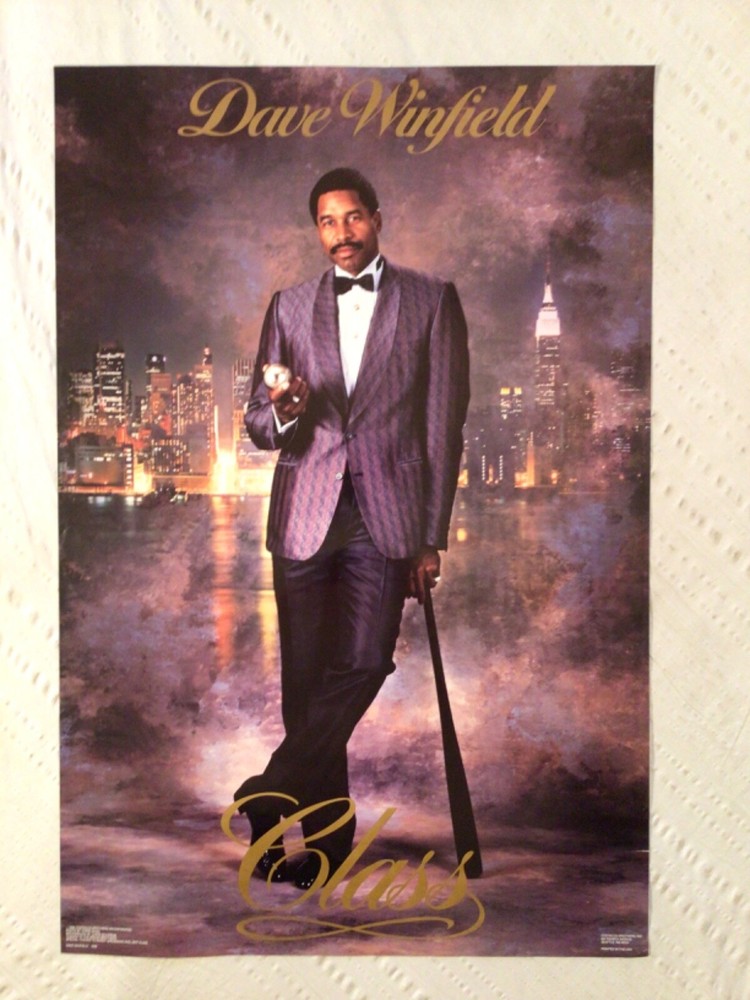 Dave Winfield 1988 Poster New York Yankees MLB Class Costacos Brothers Seattle