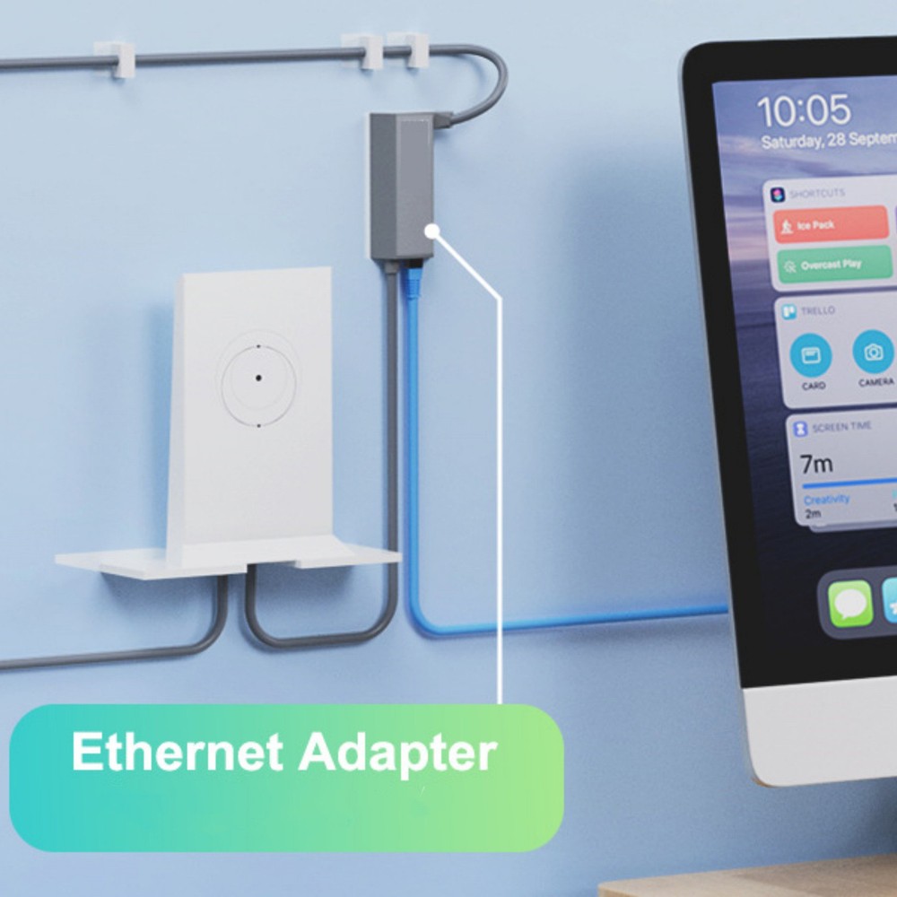 92cm Ethernet Adapter 1200mbps For Starlink Gen 2 Multi-devices Compatibility