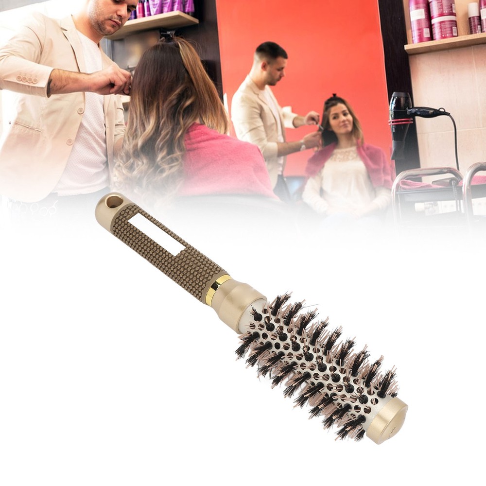 Round Brush For Blow Drying Fast Dry Precise Styling Prevent Static Ionic Ro MUF