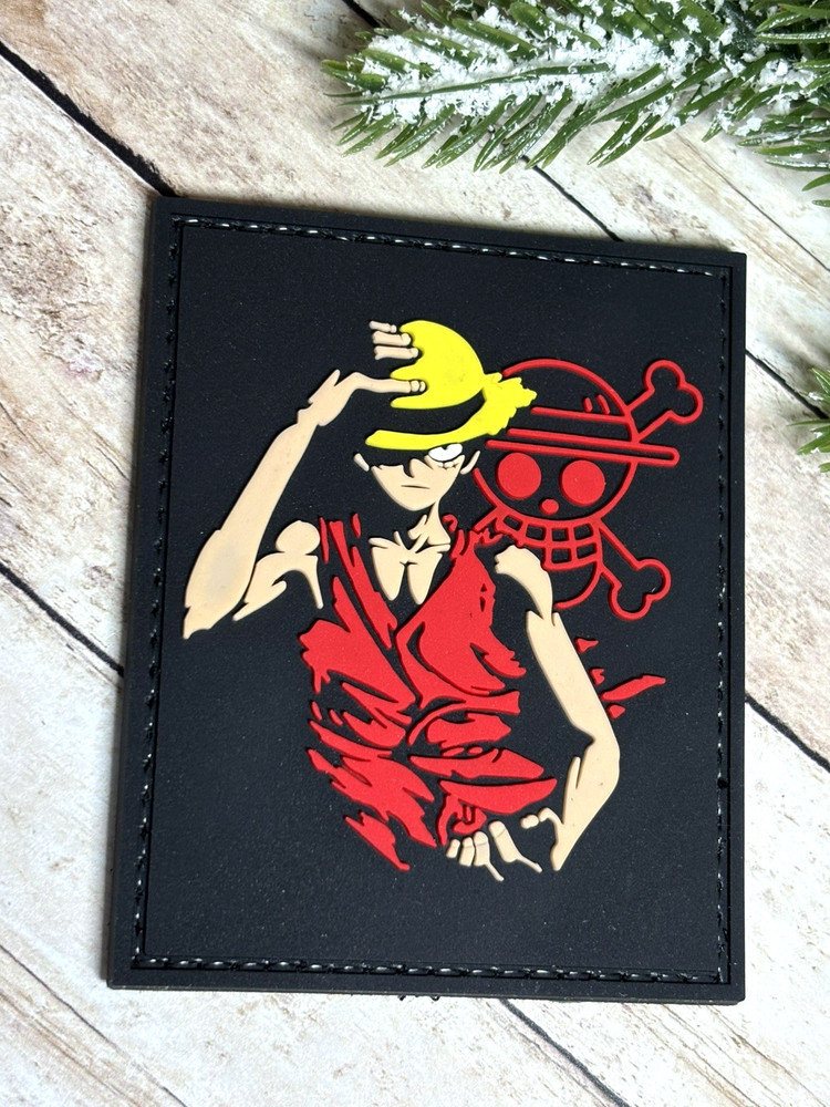 PVC Tactical Patch- Luffy Patch - Straw Hat One Piece Jolly Roger Morale Patch