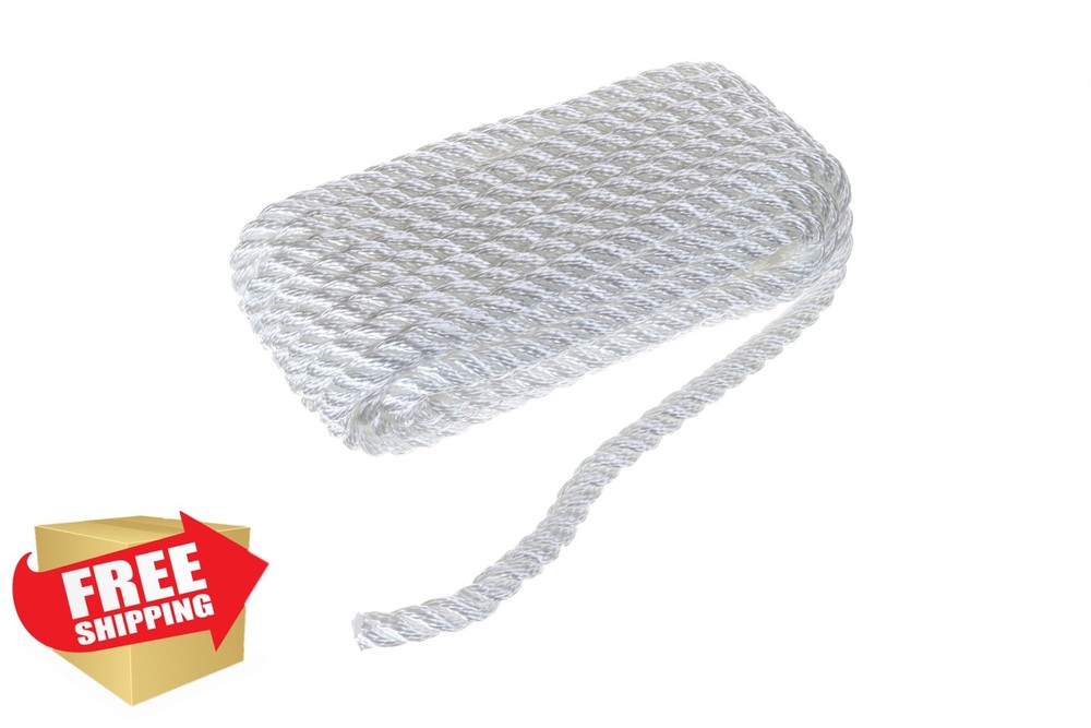 SEACHOICE 3-Strand Twisted Nylon Dock Line