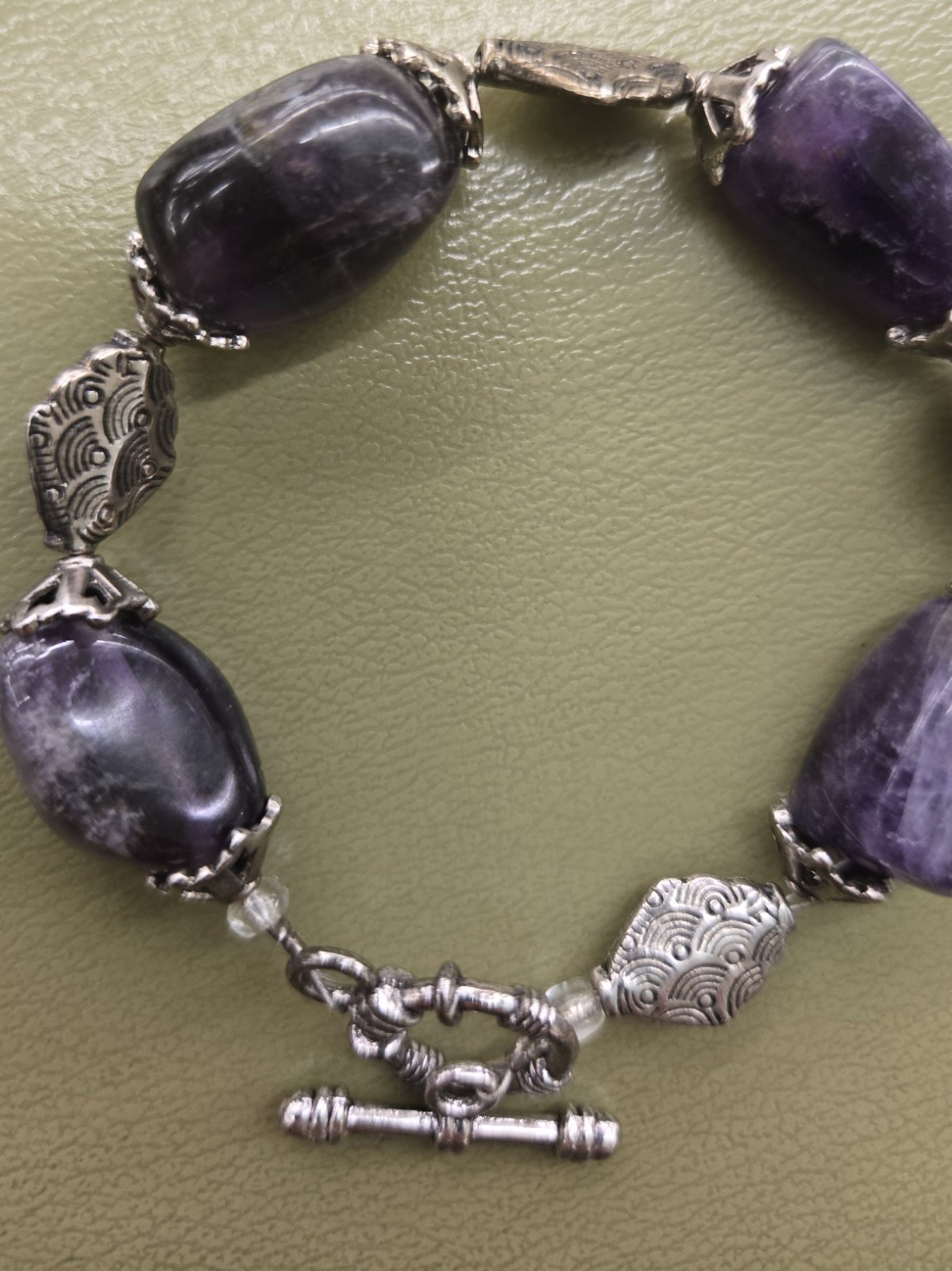 Amethyst bracelet Handmade