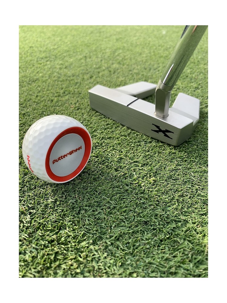 PutterWheel Golf Ball Putting Training Aid (2 Pack) Provides Instant Feedback...