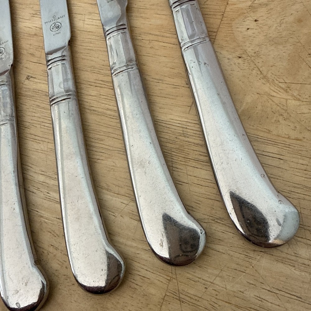 Flatware Lot 4 PFALTZGRAFF PFF33 stainless steak knives Replacement