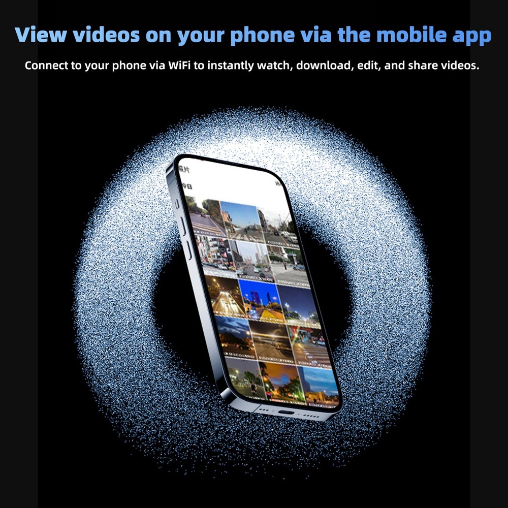 Motorcycle GPS Support Recording Dashcam 5" HD Screen Wireless Screen Mirroring