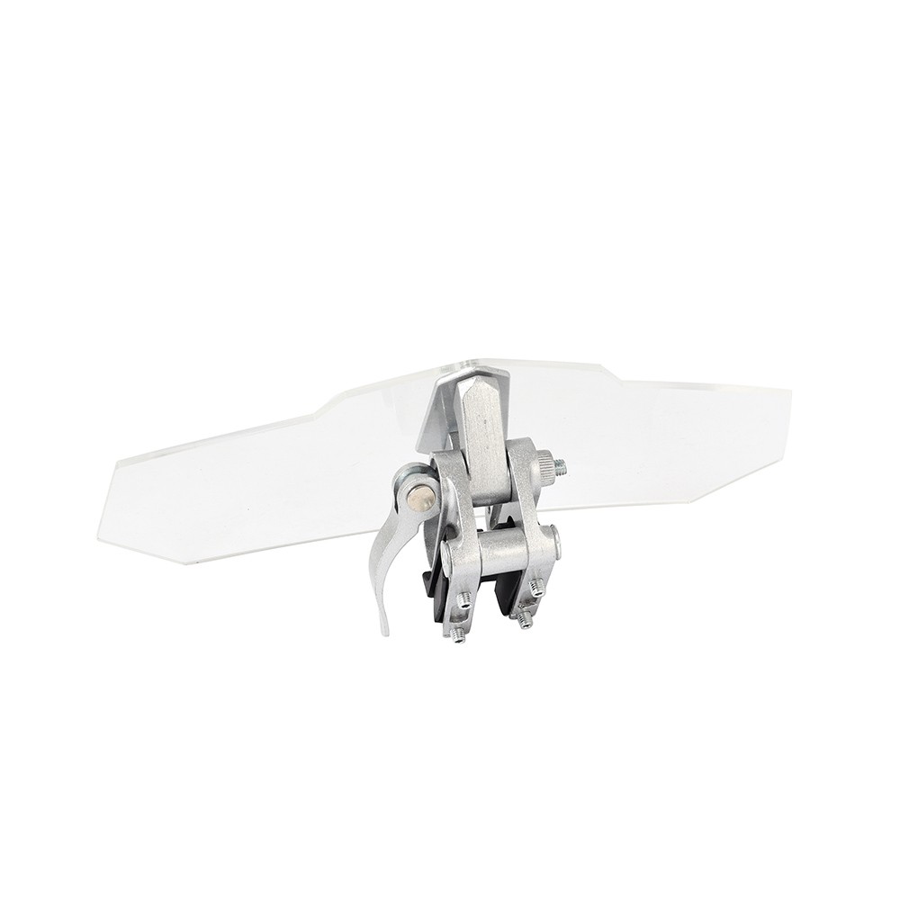 Adjustable Clip On Windshield Extension Spoiler Wind Deflector For Motorcycle US