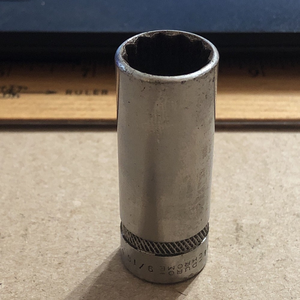 Duro-Chrome 3/8 Drive Deep Socket Size 9/16 4444