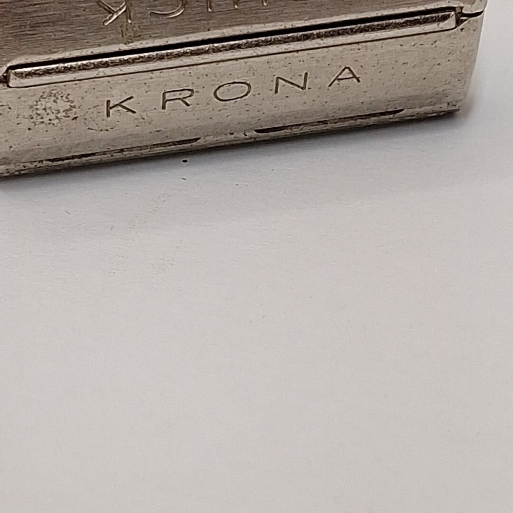 Vintage SCHICK Krona Black Tip Double Edge Safety Razor