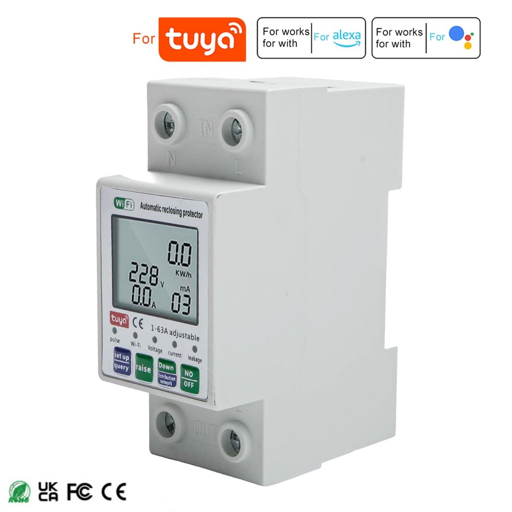 Current Breaker Multiple Protection Overvoltage Protection Digital LCD Display