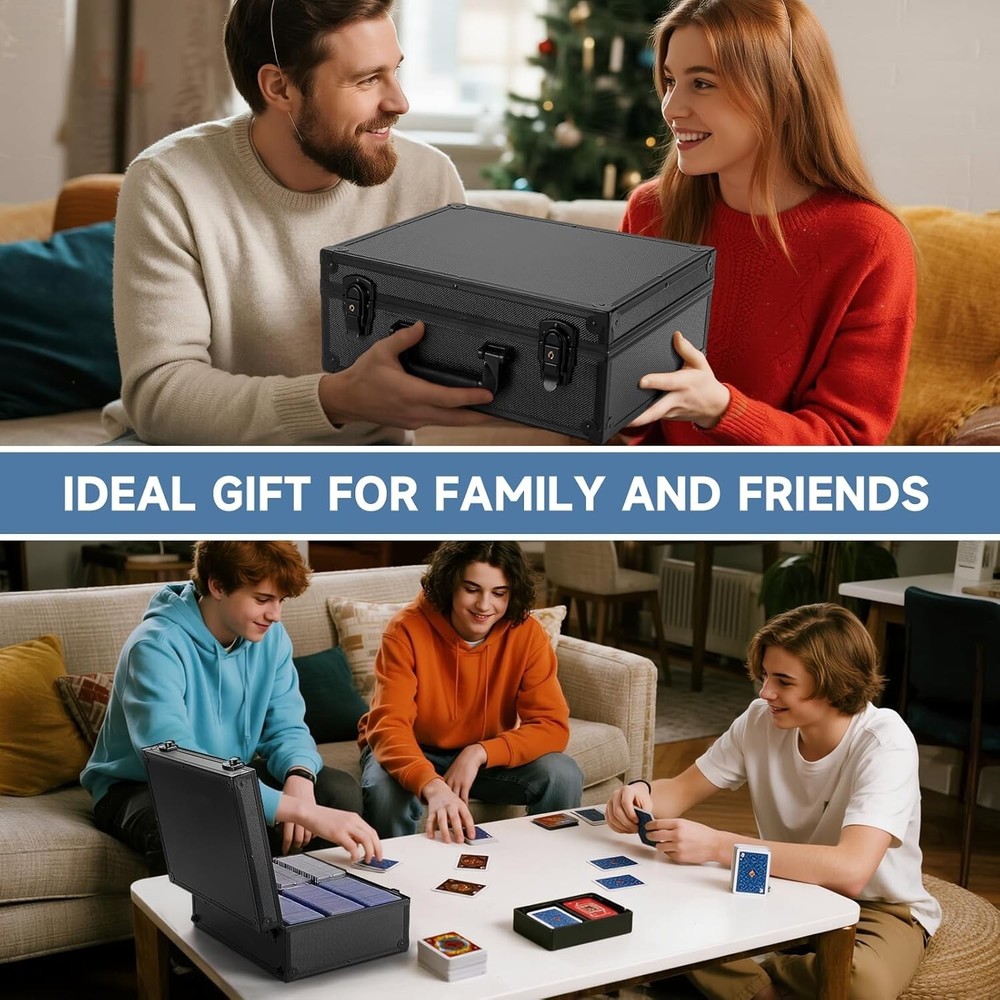 Secure Hard Case for 600+ Toploader Cards & Magnetic Holders