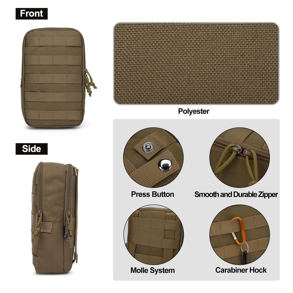 Tactical Molle Utility Pouch, Molle Attachment Military Modular Attachment, E...