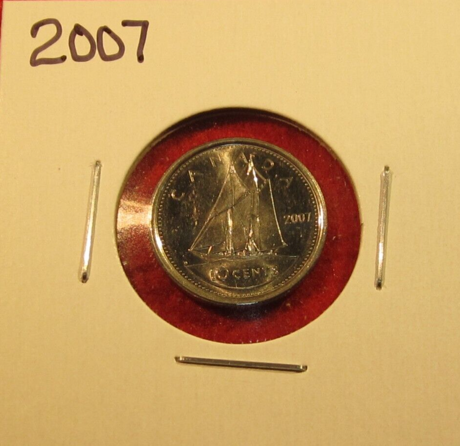 2007 Canadian Ten Cent Coin/Dime - Circulated