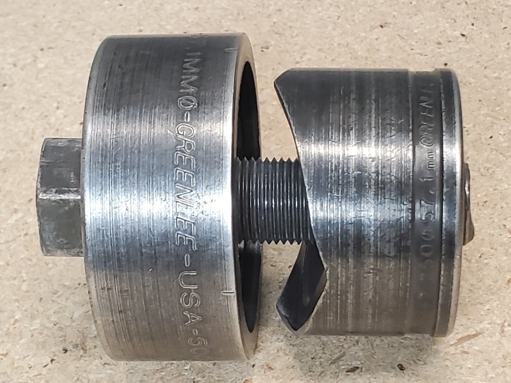 Greenlee No. 730 - 2 1/4" diameter punch - knockout