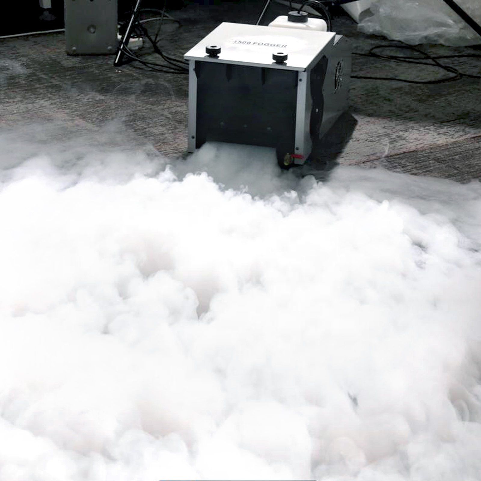 1500W Low Lying Smoke Fog Machine DJ Stage Dry Ice Ground Fogger With Remote US