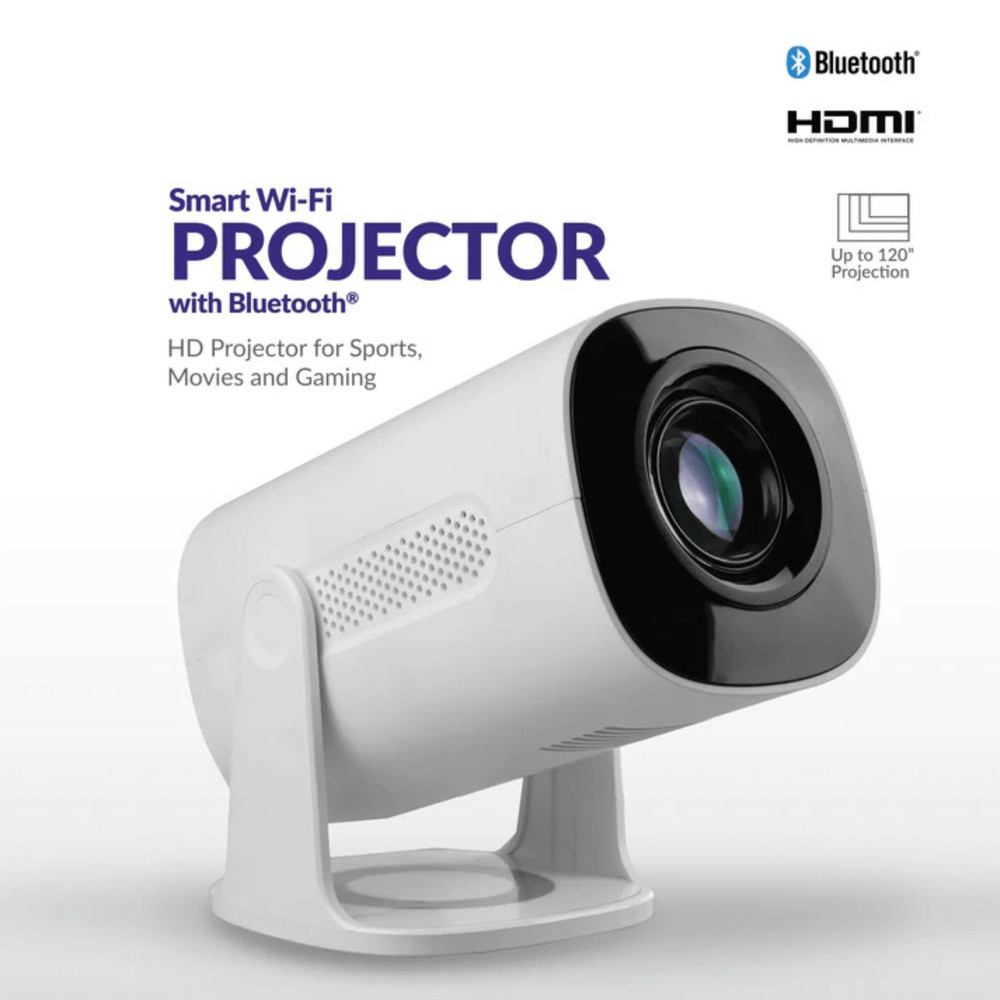 Supersonic Smart WiFi Streaming Projector with Bluetooth and Lighting Effects