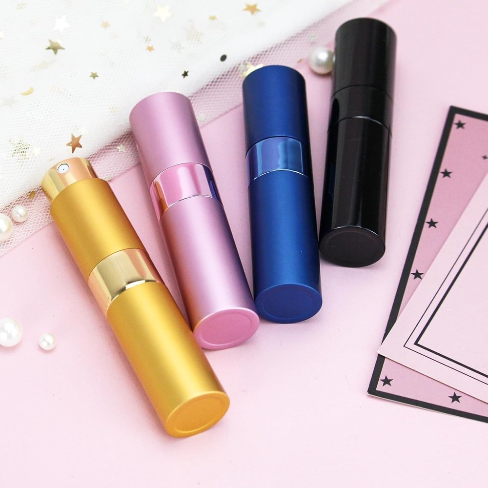 4PCS 8ML Refillable Perfume Atomizer Travel Portable Mini Pocket Perfume Atomize