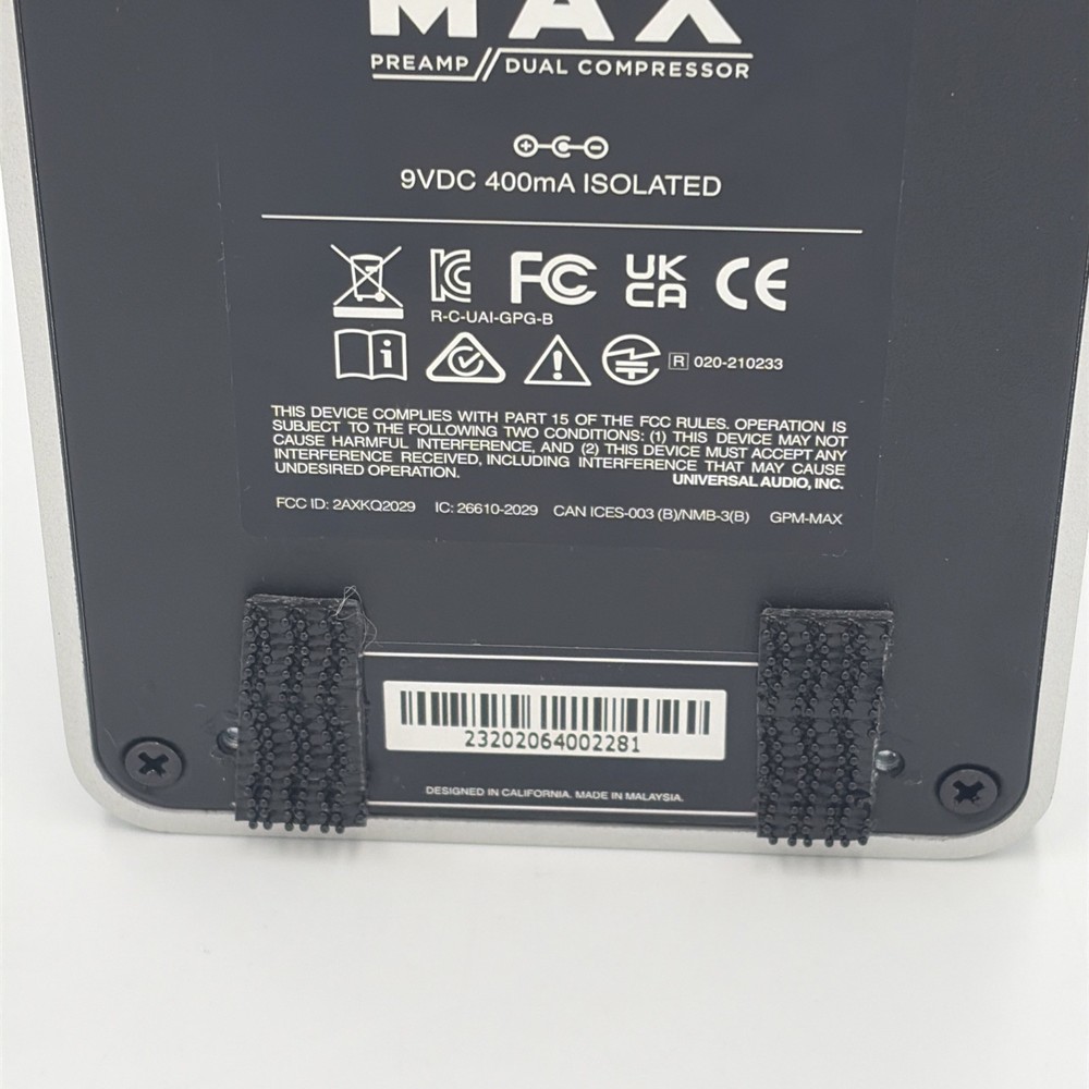 Universal Audio Max Preamp Compressor Pedal w/ Box UAFX Effects Open Box