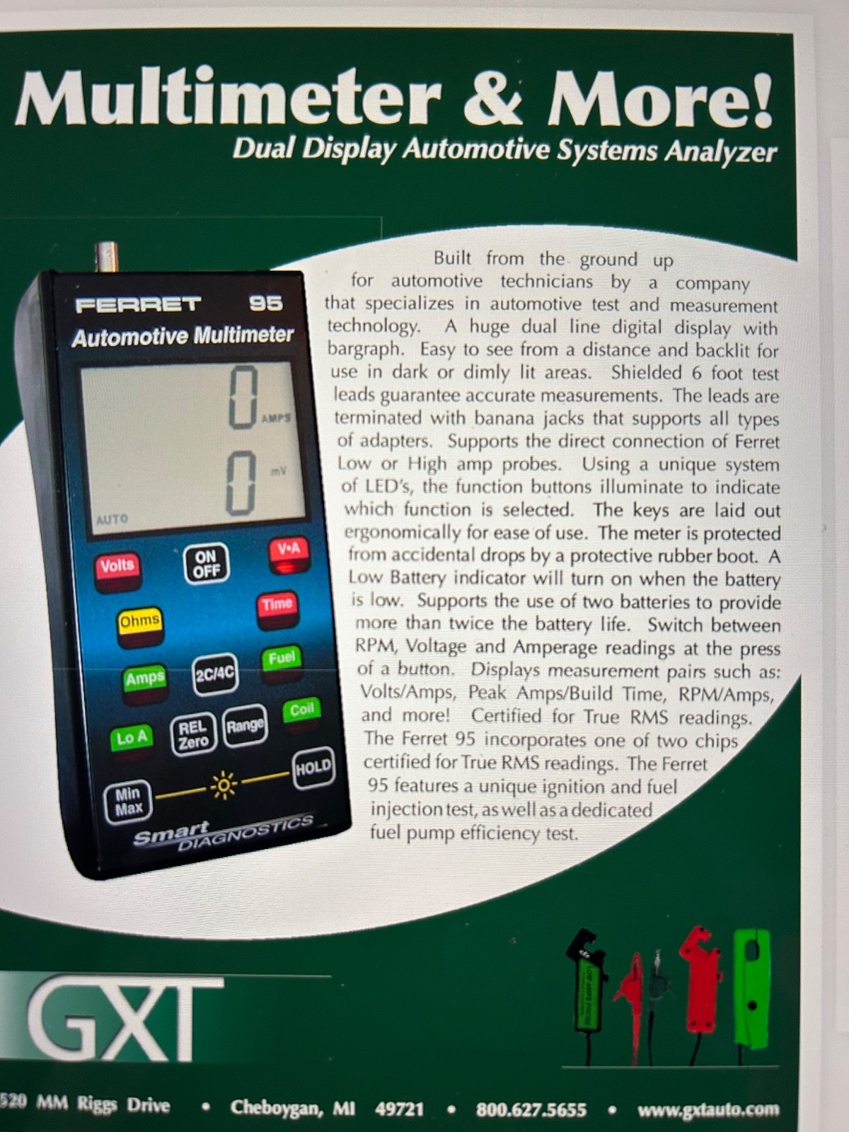FERRET 95 AUTOMOTIVE MULTIMETER ENGINE ANALYZER (High quality better than most!)