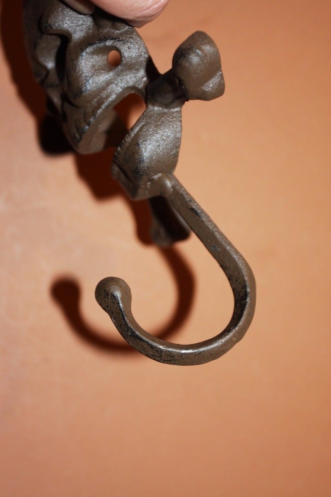 (3)pcs, Vintage Motorcycle Wall hook, Biker Garage Wall Decor, Solid Cast Iron