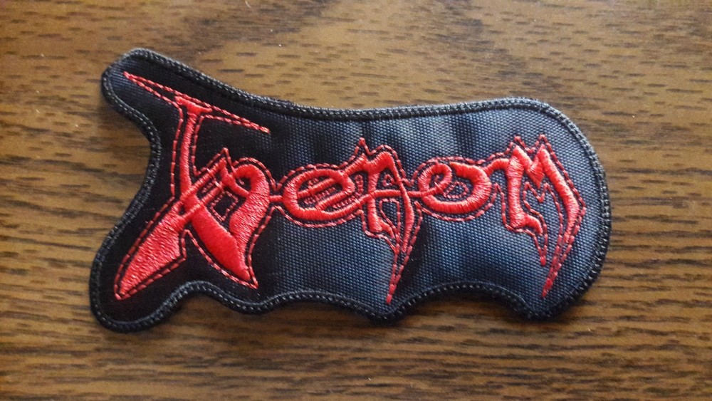 VENOM,SEW ON RED EMBROIDERED PATCH