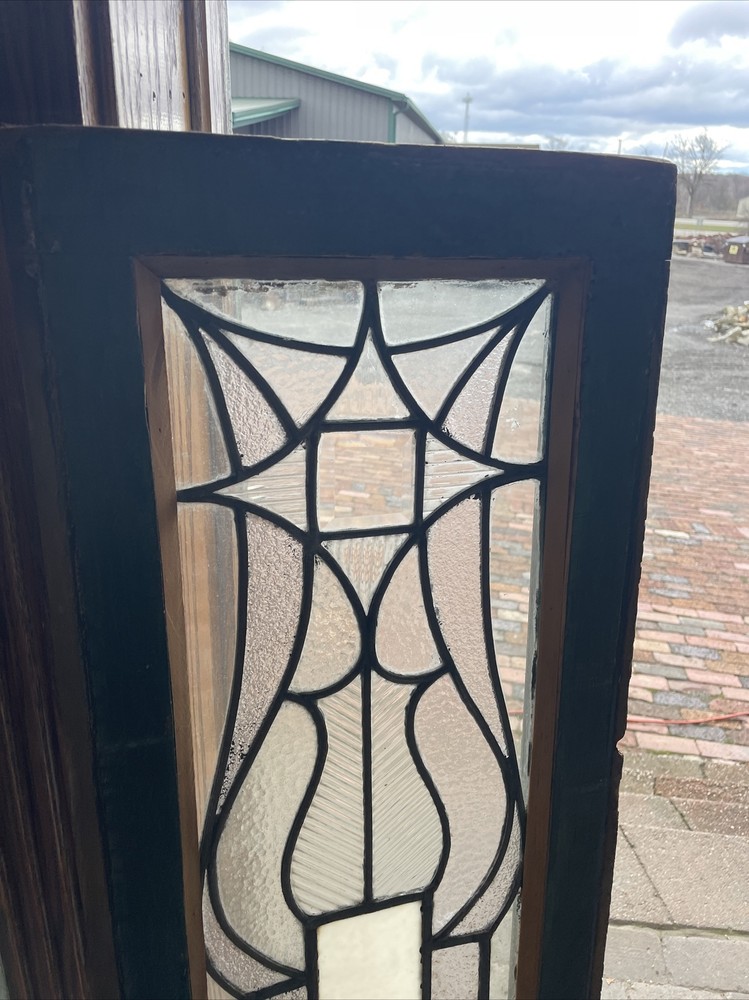 SG4682 Antique Stained Glass Transom Window 14 x 48￼