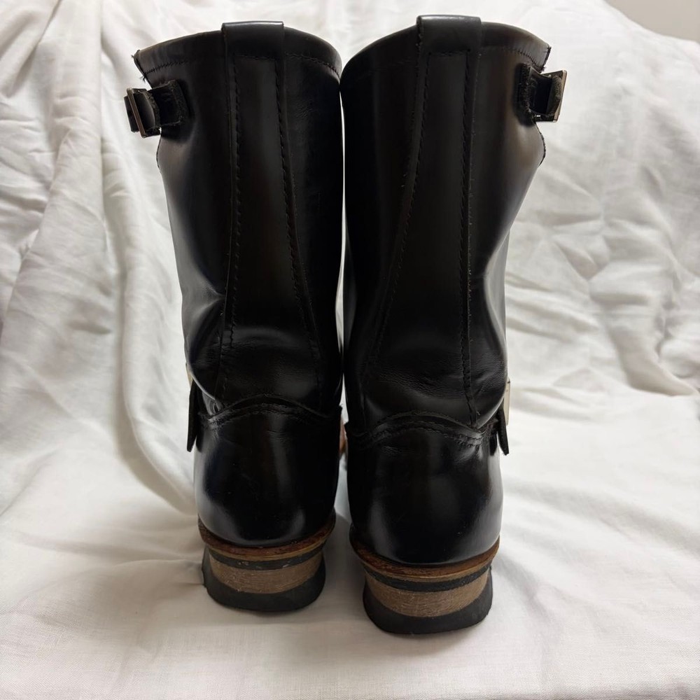 RedWIng Boots 2268 Leather Black Engineer Boots Size8D