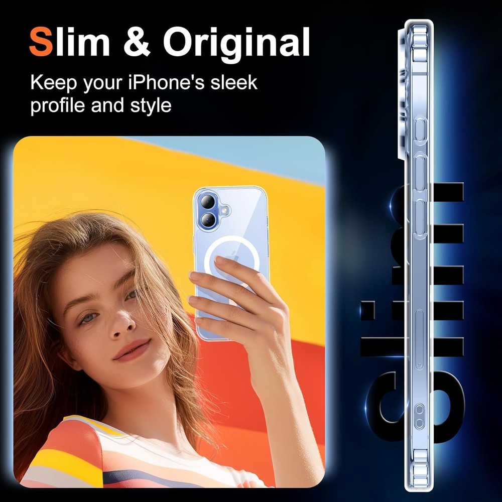 Temdan for iPhone 17 Case Clear with Screen Protector Compatible with Magsafe...