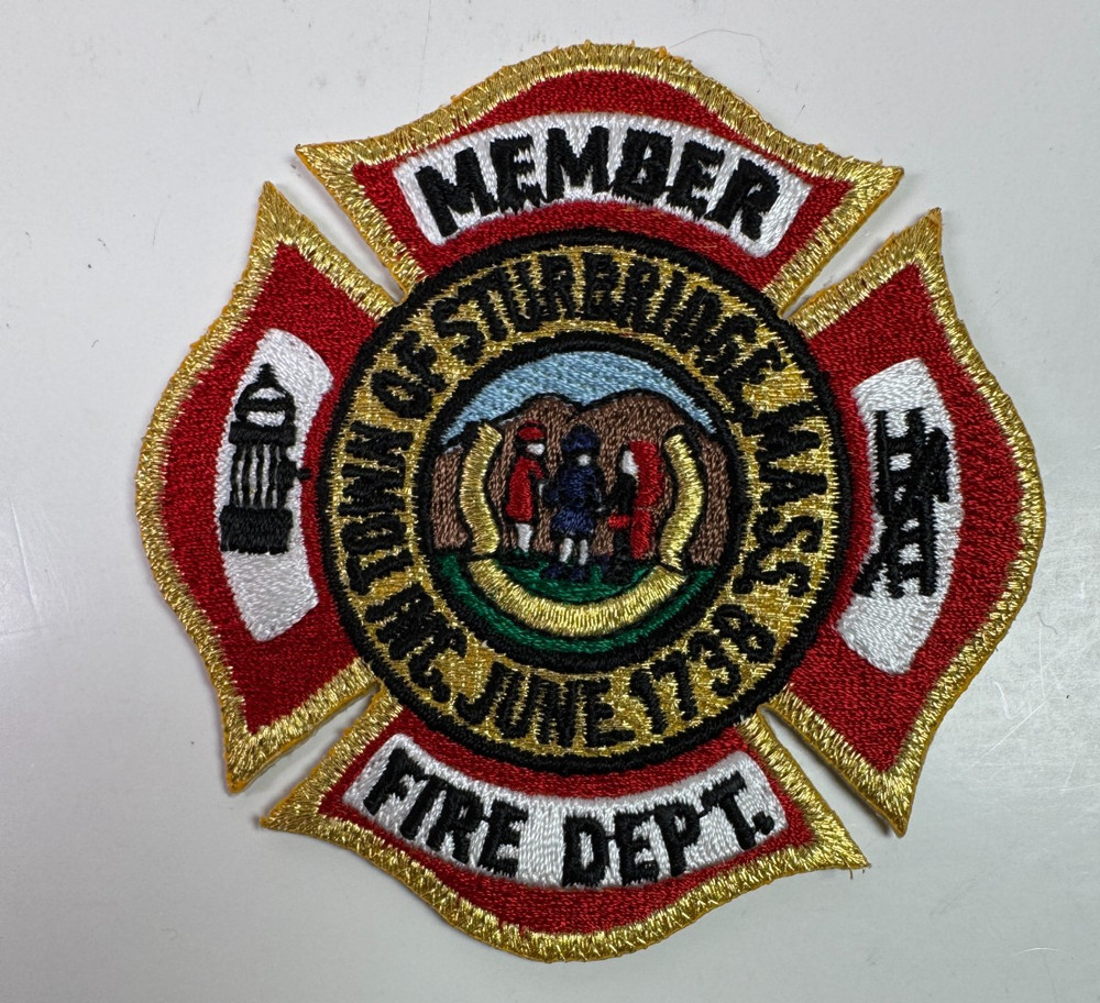 Sturbridge Fire Massachusetts MA 3.25" Patch N4