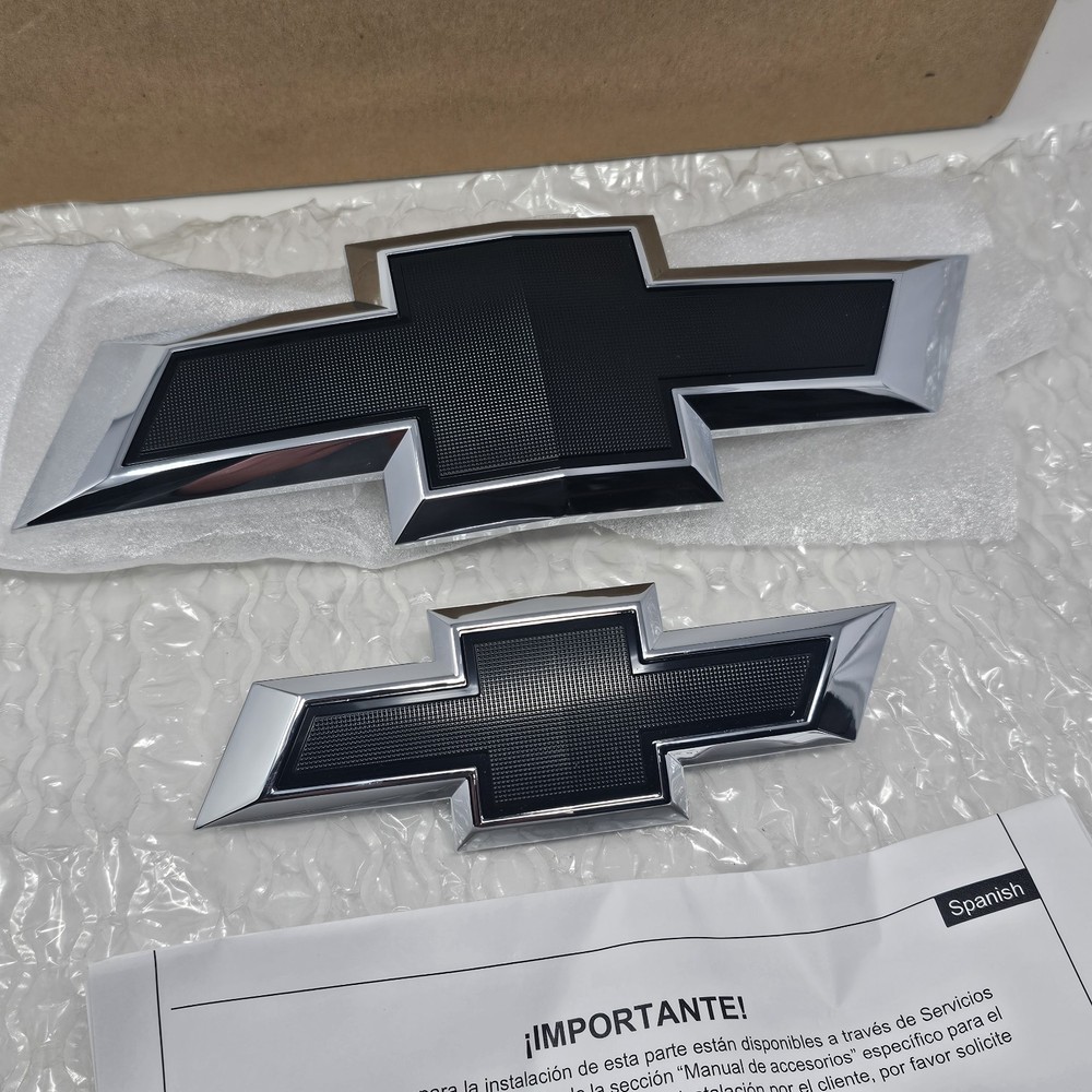GM Genuine OEM Chrome Bowtie Kit (Front Grille + Tailgate Emblems) 2021-2025