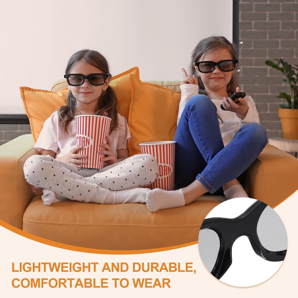 Polarized 3D Viewing Glasses, Passive Circular 3D Glasses,Blue