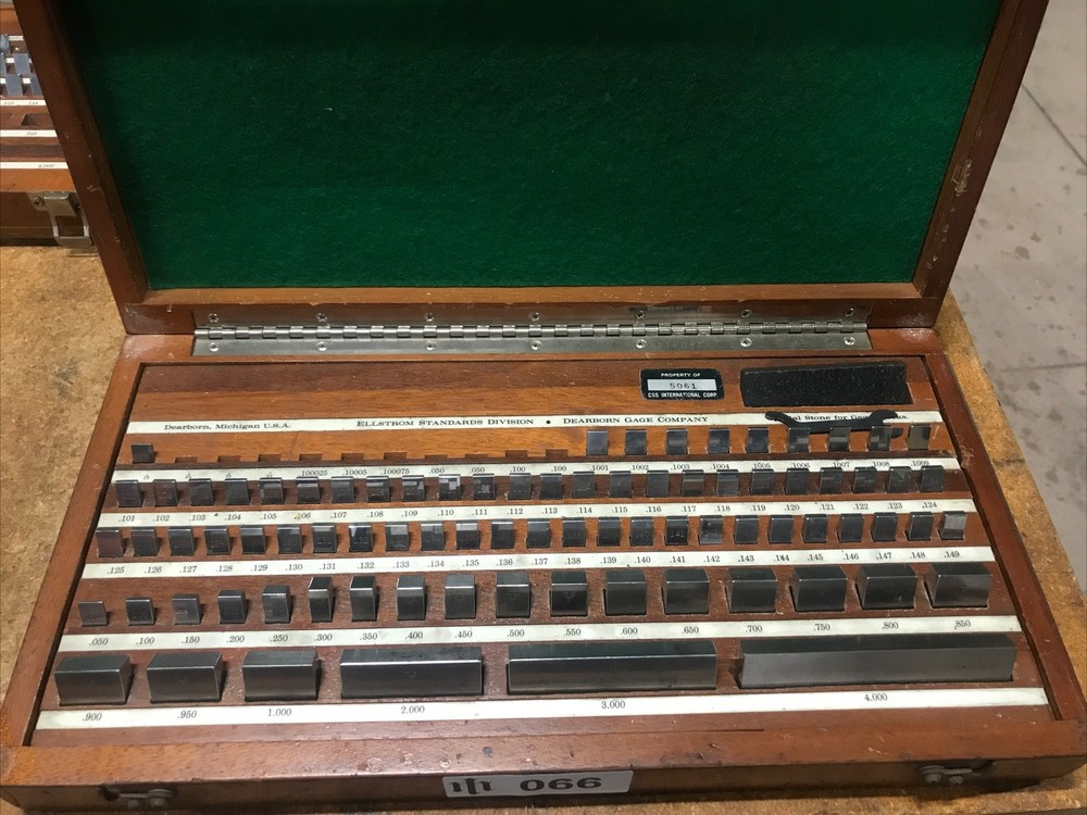 ELLSTROM DEARBORN RECTANGULAR GAGE BLOCK SET -81 Pcs